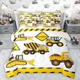 thumbnail image 1 of Castle Fairy Yellow Truck Bedding Comforter Set 7pcs for Boys Girls,Cartoon Tractor Queen Bedding Sets Super Cozy,Construction Vehicles Queen Sheet Sets,Luxury Bedroom Decor,Reversible, 1 of 8