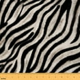 thumbnail image 1 of Castle Fairy Zebra Print Fabric by the Yard 5 Yard,Black Wheat Sewing Fabric,Woodland Animal Fabric for Sewing,Microfiber Teens Bedroom Decor, 1 of 6