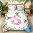 thumbnail image 1 of Castle Fairy Floral Letter S Hummingbird Bedding Comforter Set 7pcs for Adults,Spring Garden Queen Bedding Sets, 1 of 7