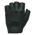 thumbnail image 1 of Castle Fingerless Leather Gloves Black 3XL, 1 of 2