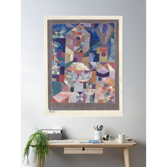 Castle Garden ,Abstract ,Expressionism · Cubism · And Surrealism Paul Klee Poster Wall Art, Modern Wall Decor For Living Room Bedroom, 24x36 UNFRAMED