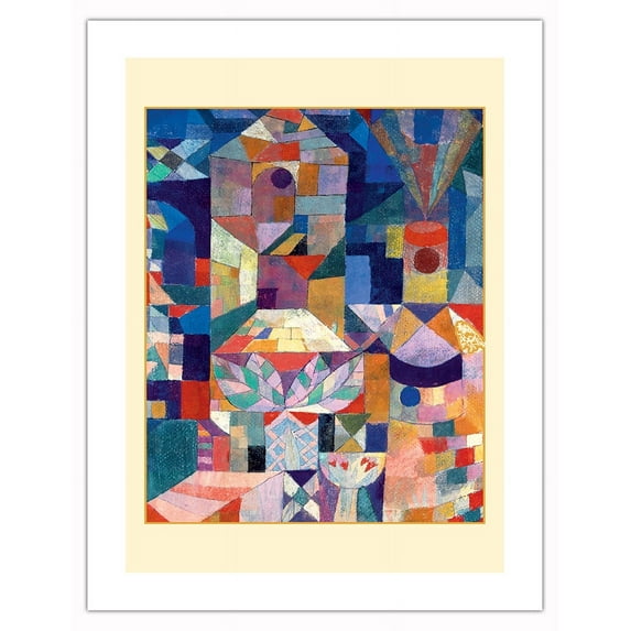 Castle Garden (Burggarten) - From an Original Color Painting by Paul Klee c.1919 - Bamboo Fine Art 290gsm Paper (Unframed) 17x22in