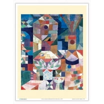 Castle Garden (Burggarten) - From an Original Cubism Abstract Painting by Paul Klee c.1919 - Master Art Print (Unframed) 9in x 12in