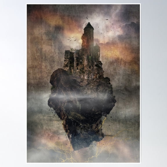 Castle Grimm Poster Wall Art, Modern Wall Decor, 12x18 UNFRAMED