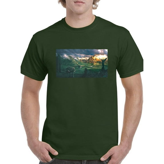 Castle Highlands T-Shirt Men -Anthony Chirstou Designs, Male 5X-Large
