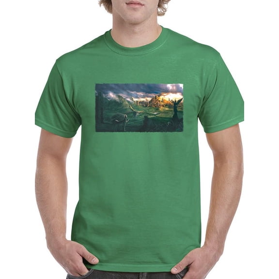 Castle Highlands T-Shirt Men -Anthony Chirstou Designs, Male XX-Large