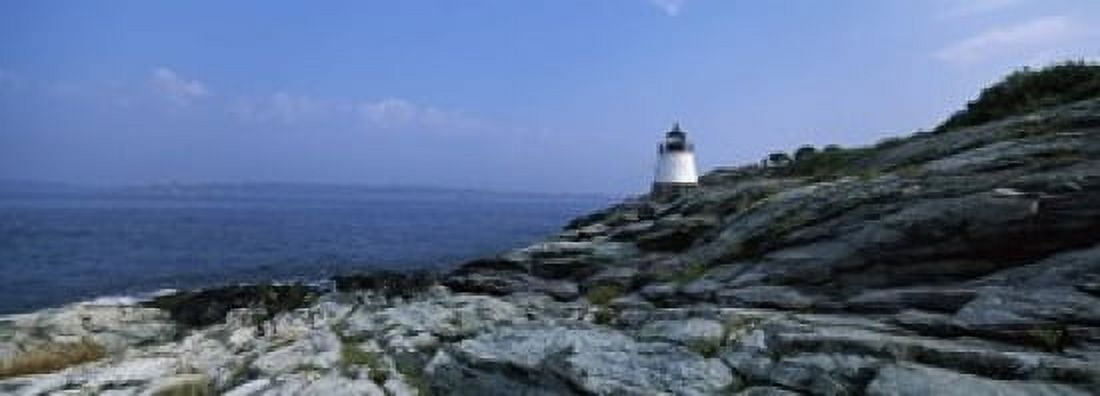 Castle Hill Lighthouse at the seaside Newport Newport County Rhode Island USA Canvas Art - Panoramic Images (18 x 7)