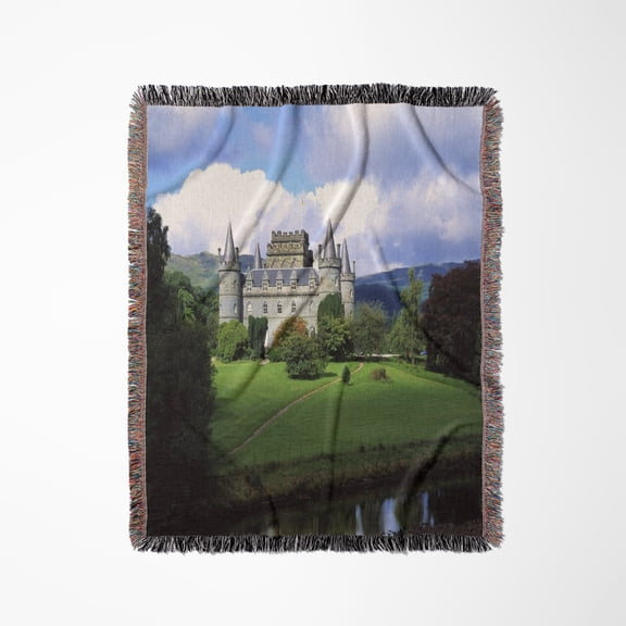 Castle In Scotland, Woven Blanket