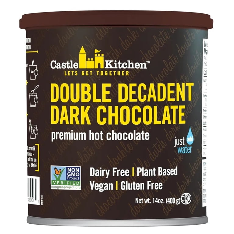 Castle Kitchen, Hot Chocolate Mix, Double Decadent Dark Chocolate