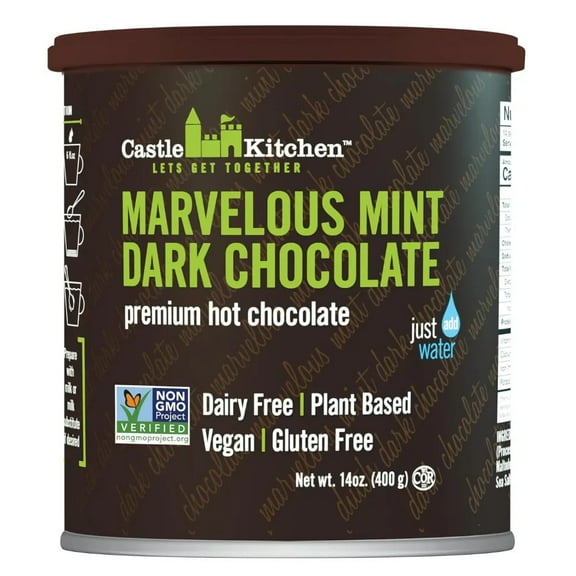 Castle Kitchen Marvelous Mint Dark Hot Chocolate Mix, 14 Oz