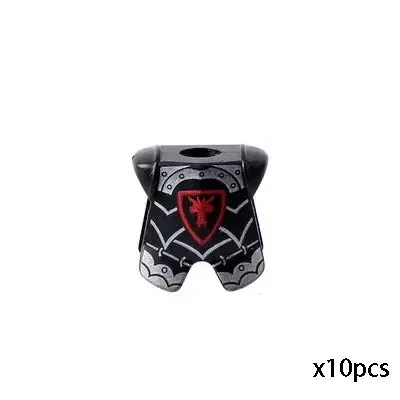 Castle Knight Weapon Shoulder Armor Ancient Soldier The Middle Ages Building Block Warrior Vest Figure Wearing Parts