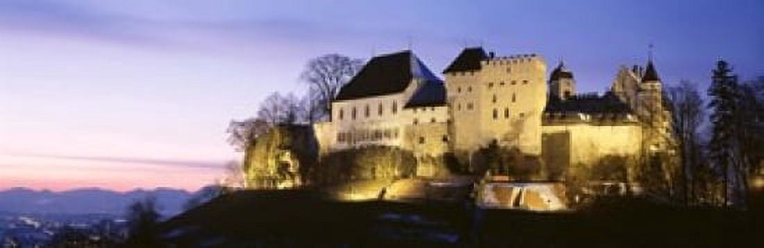 Castle Lenzburg Switzerland Canvas Art - Panoramic Images (18 x 6)