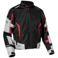 thumbnail image 1 of Castle Max Air 2 Mens Textile Motorcycle Jacket Black/Silver/Red 3XL, 1 of 2