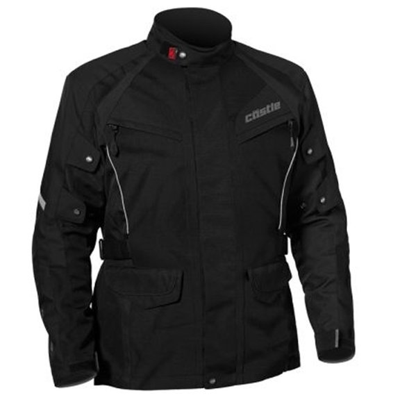 Castle Mission Air Mens Motorcycle Jacket Black XL