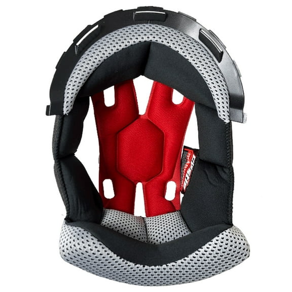 Castle Mode Dual Sport Helmet Inner Top Liner Pad Black/White/Red 3XL