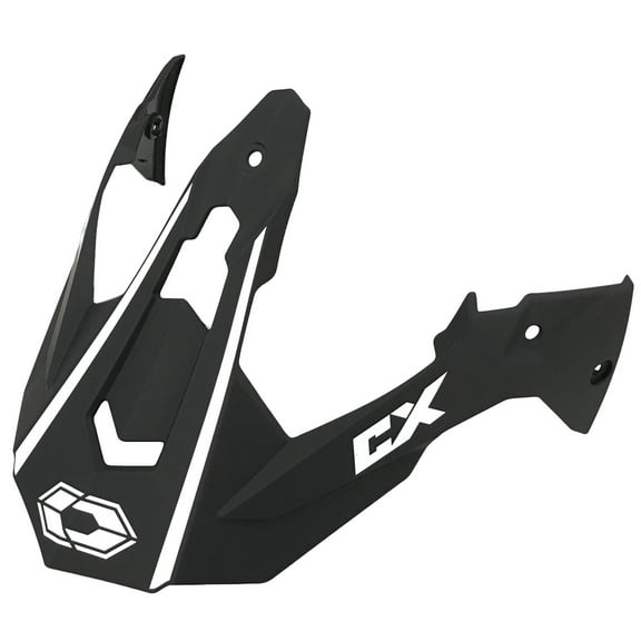 Castle Mode Dual Sport Team Helmet Visor/Peak Matte Black/White