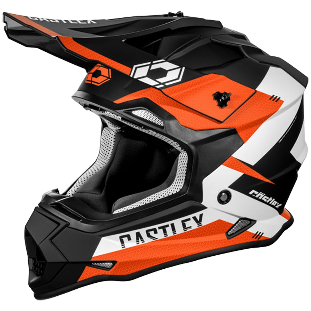 Castle Mode MX Corsa Youth Offroad Helmet Matte Flo Orange MD