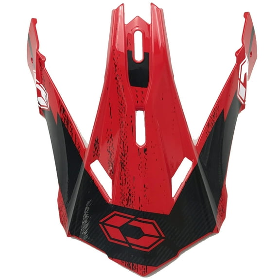Castle Mode MX Youth Helmet Replacement Visor/Peak Stance Red