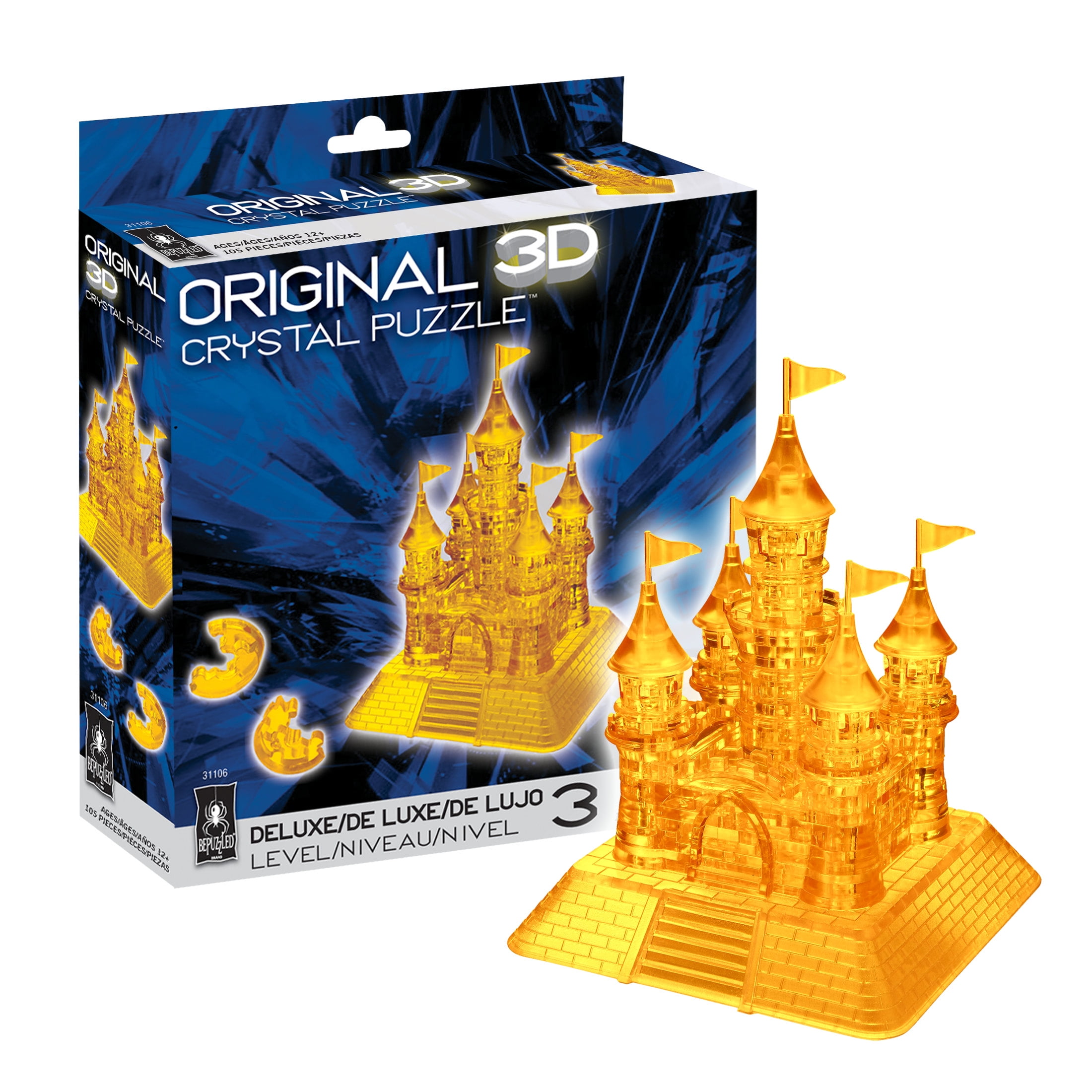 BePuzzled Castle 3D Crystal Puzzle - Brain Teaser - Walmart.com