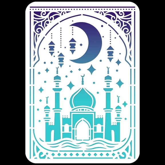 Castle Painting Stencil Religions Buliding Wall Painting Stencil Art and Craft Stencils Reusable Templates