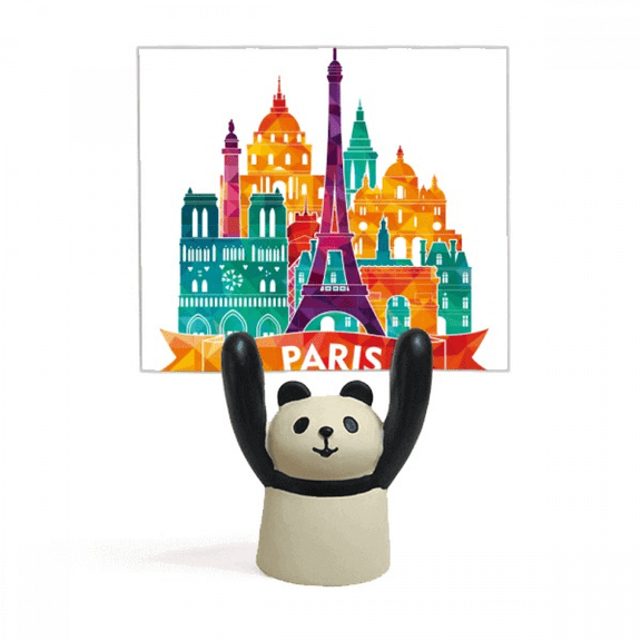 Castle Paris France Eiffel Tower Memo Holder Cartoon Animal Panda Stand Decoration