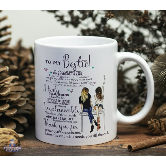 Castle Peak Graphics 11 oz Bestie Friendship Ceramic Mug