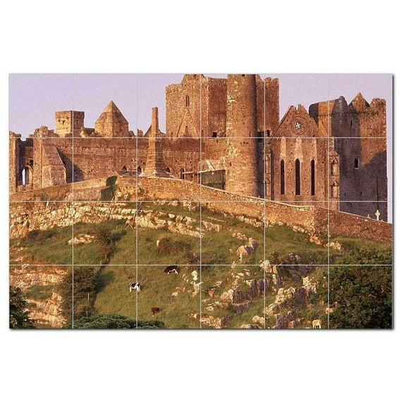 Castle Photo Ceramic Tile Mural Kitchen Backsplash Bathroom Shower, 404412-XL64