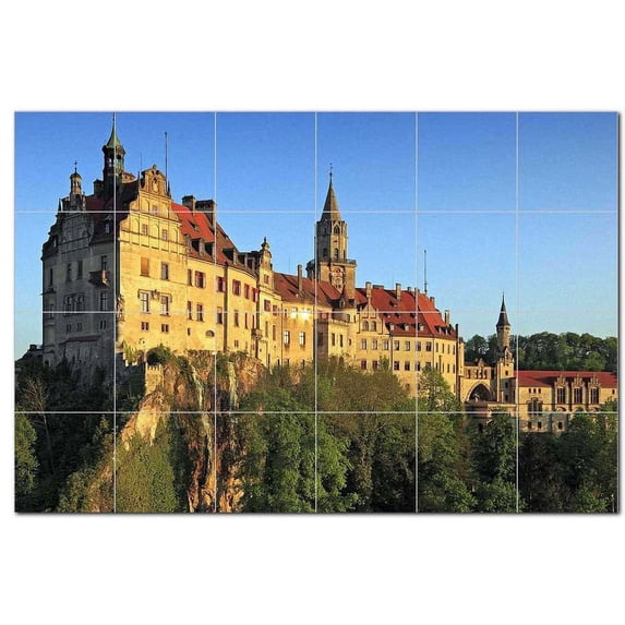 Castle Photo Ceramic Tile Mural Kitchen Backsplash Bathroom Shower, 404414-L64