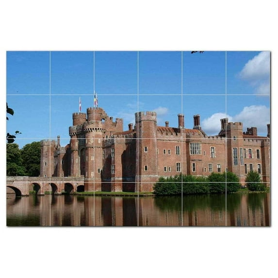 Castle Picture Ceramic Tile Mural Kitchen Backsplash Bathroom Shower, 404425-L64