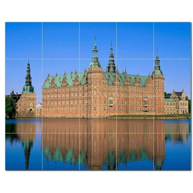 Castle Picture Ceramic Tile Mural Kitchen Backsplash Bathroom Shower, 404431-S54