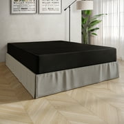 Castle Place 8" King Metal Box Spring, Black Linen