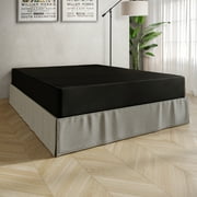 Castle Place 8" Queen Metal Box Spring, Black Linen