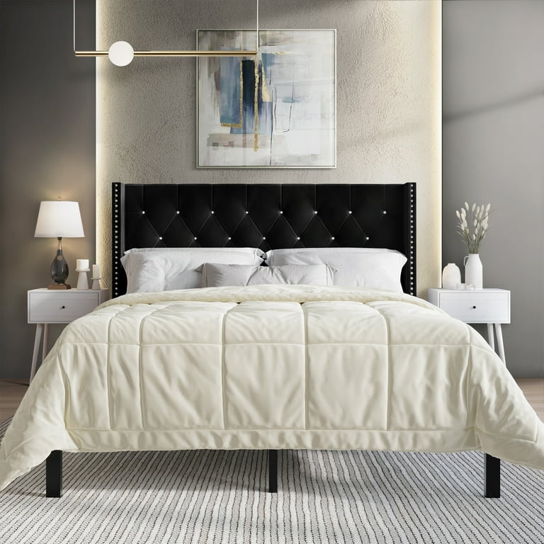 Castle Place Button Tufted Wingback V...
