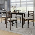 thumbnail image 1 of Castle Place Classic 5-Piece Wood Dining Table Set, HK Wenge, 1 of 9