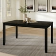 thumbnail image 1 of Castle Place Classic Rectangle Wooden Indoor Dining Table, Black, 1 of 7