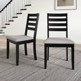 thumbnail image 1 of Castle Place Classic Wooden Dining Chair, Set of 2, Black, 1 of 8