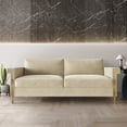 thumbnail image 1 of Castle Place Comtemporary Glam Velvet Upholstered Sofa, Champagne, 1 of 7