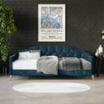 thumbnail image 1 of Castle Place Twin Velvet Upholstered Daybed with Crystal Button Tufting, Navy Blue, 1 of 8