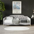 thumbnail image 1 of Castle Place Twin Velvet Upholstered Daybed with Crystal Button Tufting, Silver, 1 of 8