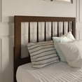 thumbnail image 1 of Castle Place Contemporary Twin Wooden Spindle Headboard, Walnut, 1 of 8