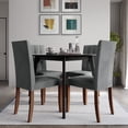 thumbnail image 1 of Castle Place Elegant Button Tufted Velvet Upholstered Dining Chairs, Light Grey, Set of 2, 1 of 9