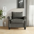 thumbnail image 1 of Castle Place Linen Upholstered Arm Chair, Dark Gray, 1 of 7