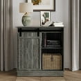 thumbnail image 1 of Castle Place Minimalist Sideboard Buffet Cabinet, Dark Grey, 1 of 8