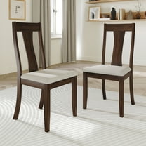 Castle Place Minimalist Wooden Dining Chair, Set of 2, Brown
