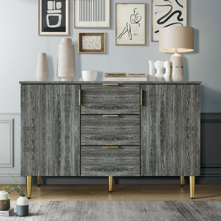 Dark grey accent cabinet deals