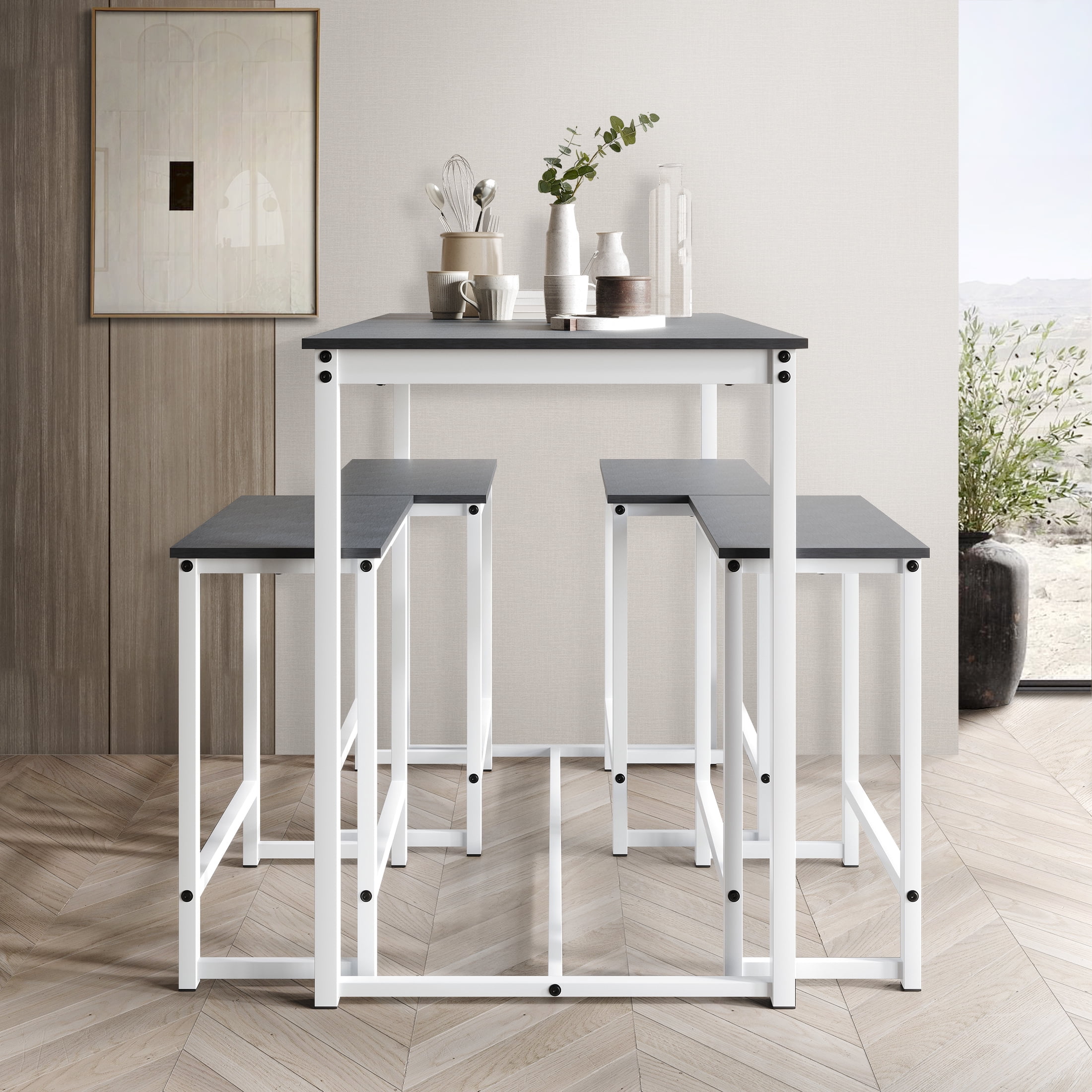 5 piece counter height dining set white new arrivals