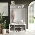 thumbnail image 1 of Castle Place Modern Hall Tree with Storage, Light Grey, 77 lb, 39.99 x 15.76 x 67.38 Inches, 1 of 7
