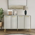 thumbnail image 1 of Castle Place Modern Sideboard Buffet Cabinet, Light Grey, 1 of 10