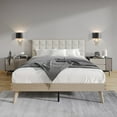 thumbnail image 1 of Castle Place Modern Wooden Full Platform Bed, Antique Grey, 1 of 8