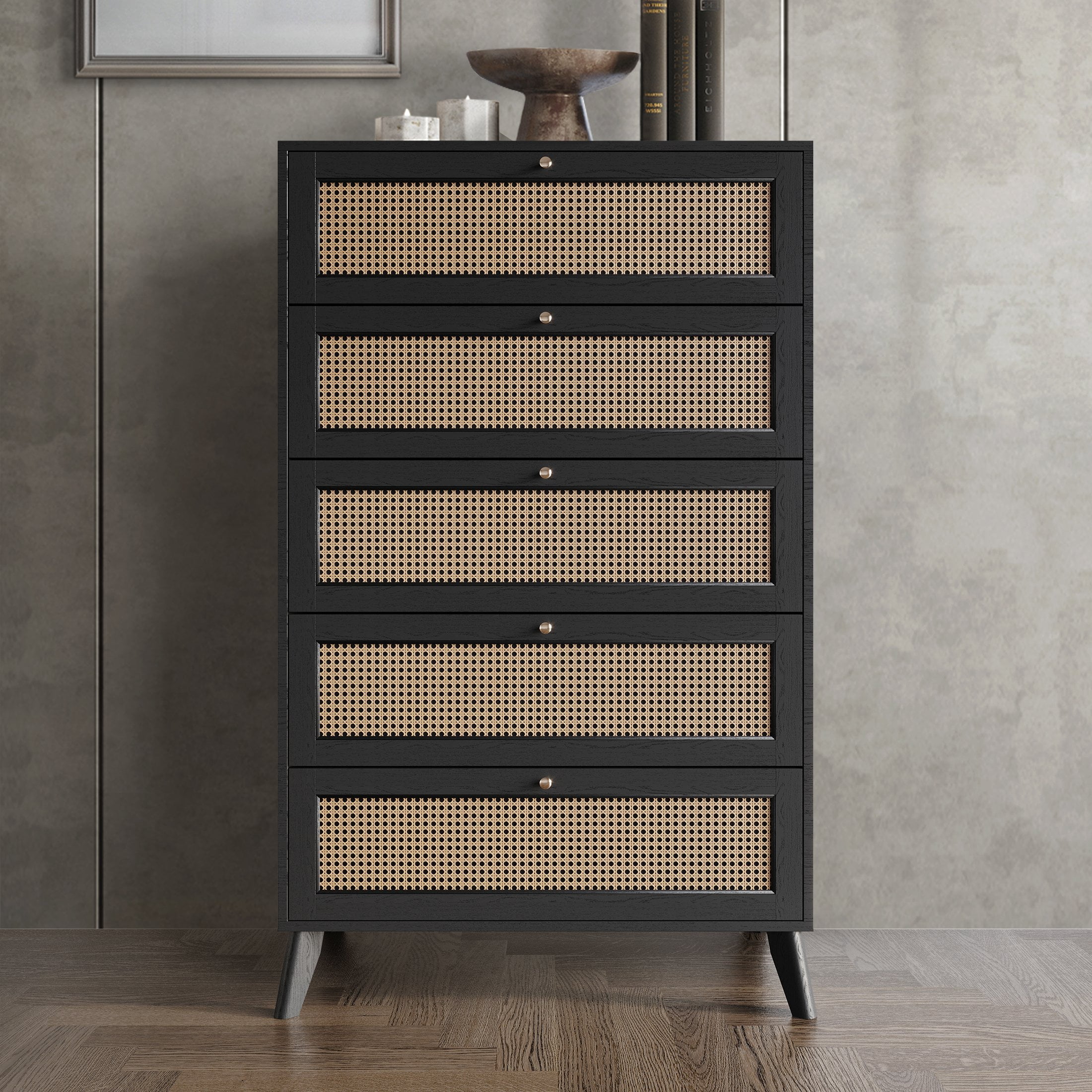 black dresser with cane webbing 59x15x26 in Stylish Dressers for Home Storage Natural and Brown Finishes Color:Sage Green giving you peace of Web Collection: Prom Dresses Kim Kardashian wears festive